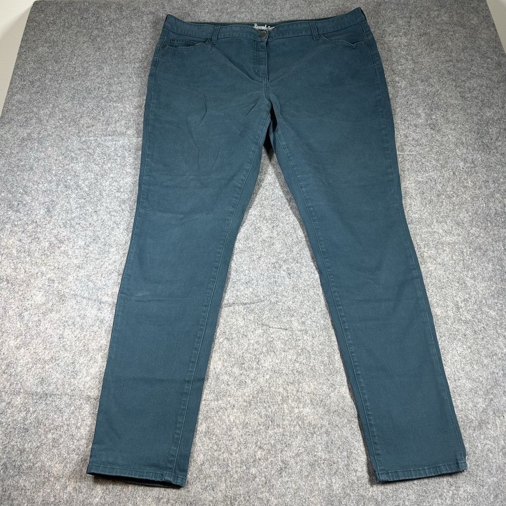 Boden Jeans Wpmens 18 Long Navy Blue Skinny Fit High Rise Casual Career
